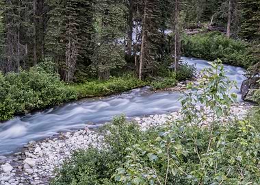 As the water flows by