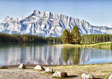 Mountain reflections