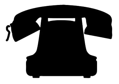 Old Telephone SIlhouette