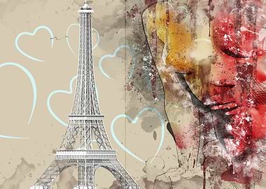 Abstract Eiffel Tower