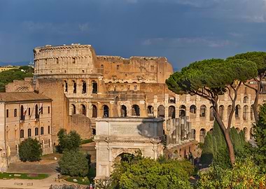 Colosseum and Arch