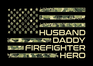Firefighter Camo US Flag
