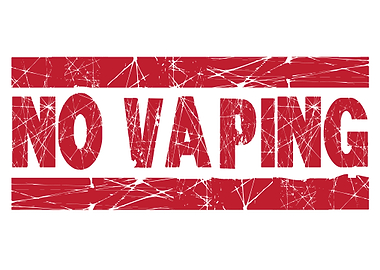 No Vaping Red Ink Stamp