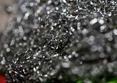 Metal wire abstract macro