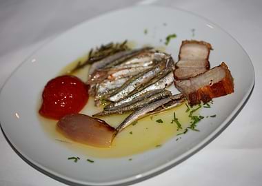 Greek sardines raw cuisine
