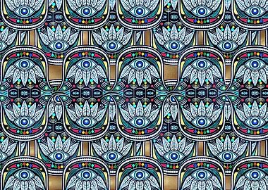 Evil eye protection art