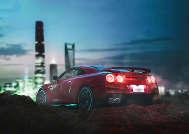 Nissan GTR city diecast