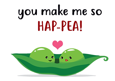 Valentine food pun happea