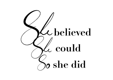 Calligraphy positive text