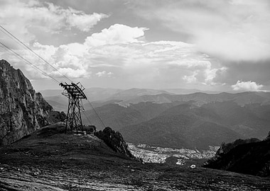 Mountains BW