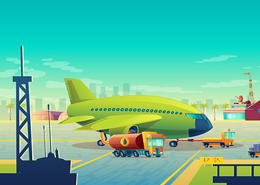 Airport vector