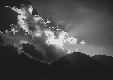 Mountains BW