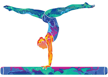 Watercolor Gymnastics