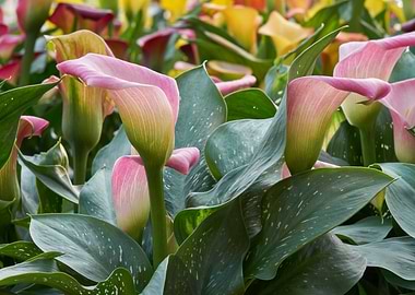 calla lily in the garden