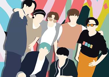 BTS Dynamite Photo Group