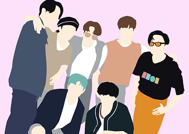 BTS Dynamite Photo Group