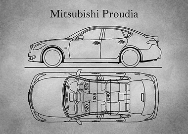 Mitsubishi Proudia gray