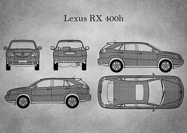 Lexus RX 400h 2005 gray