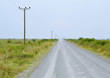 road in the African savann