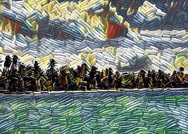 Abstract Caribbean Beach