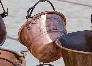 old pots and pans
