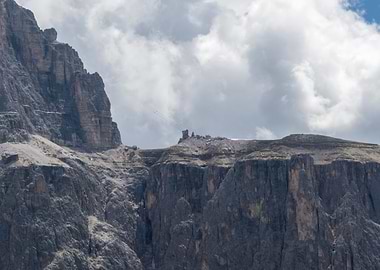 rocky mountain and cloudy