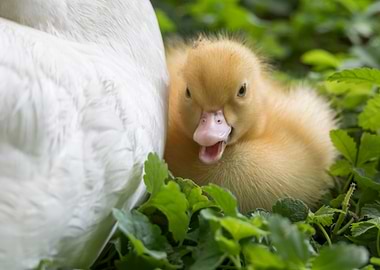 Muscovy ducks duckling