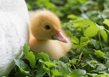 Muscovy ducks duckling