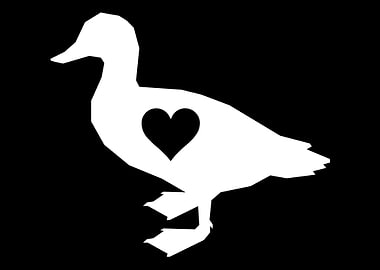 Duck Heart Duck Gift Pet A