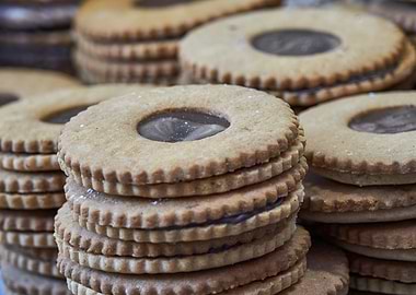 tasty jam biscuits