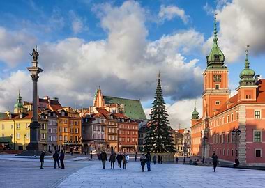 Warsaw Old Town Skyline