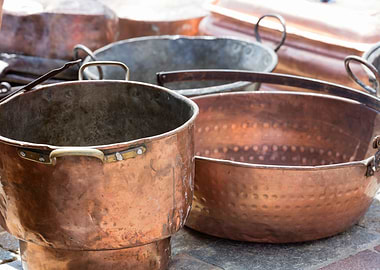 old pots and pans