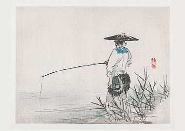 Fisher by Kono Bairei