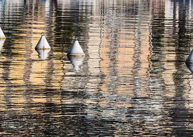 buoy and reflection