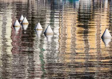 buoy and reflection