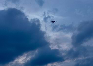 Final Approach at dusk