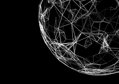 white polygon outlinewhite