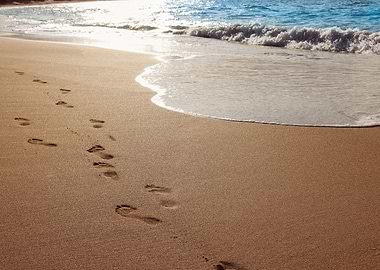 Footprints in the sand