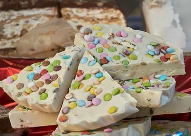 sweet nougat at party