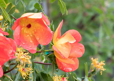 raindrops on the rose