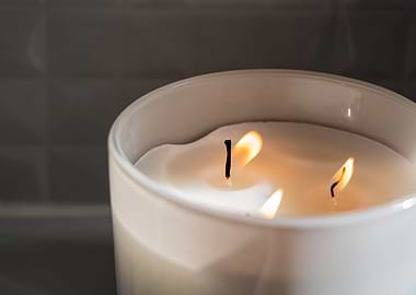 Three twig candle