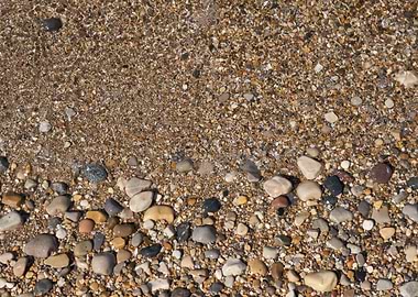 pebble beach on the shore