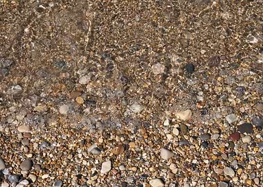 pebble beach on the shore