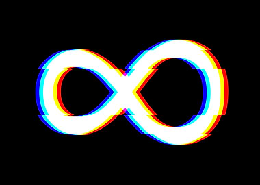 Infinity Symbol Glitch art