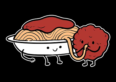 Spaghetti Meatballs Couple
