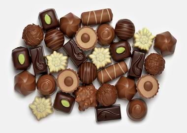 Delicious choco pralines