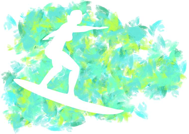 surfing Silhouette