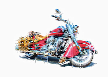 Indian Motorcycle Cubist