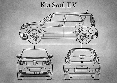 Kia Soul EV 2017 gray old