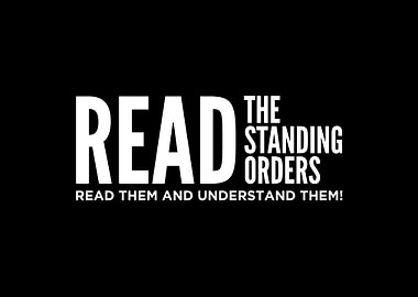 Read The Standing Orders